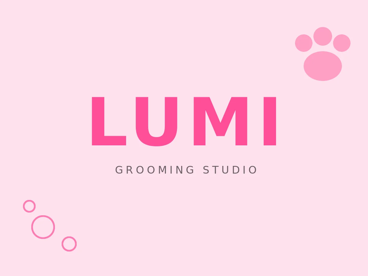 LUMI — логотип и айдентика студии груминга
