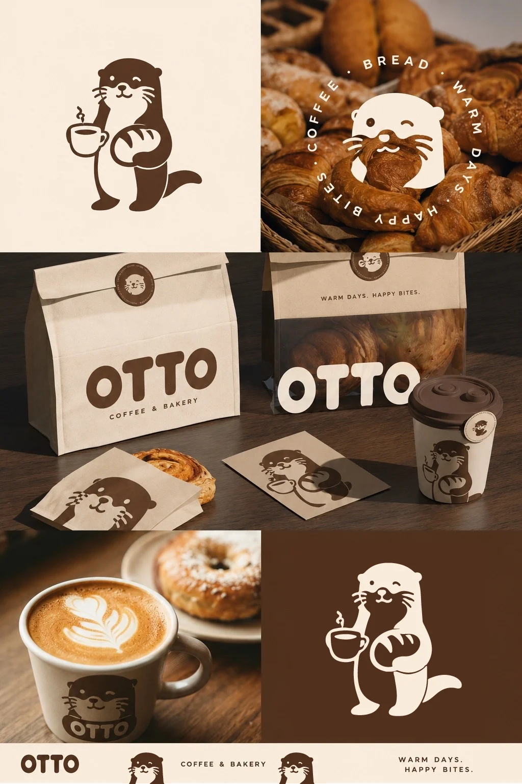 OTTO coffee & bakery — фирменный стиль